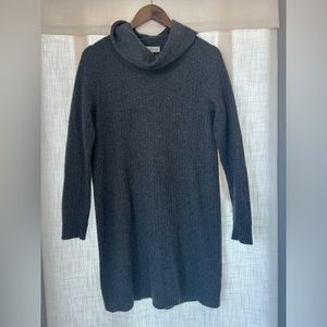 White + Warren cashmere cowl neck sweater dress